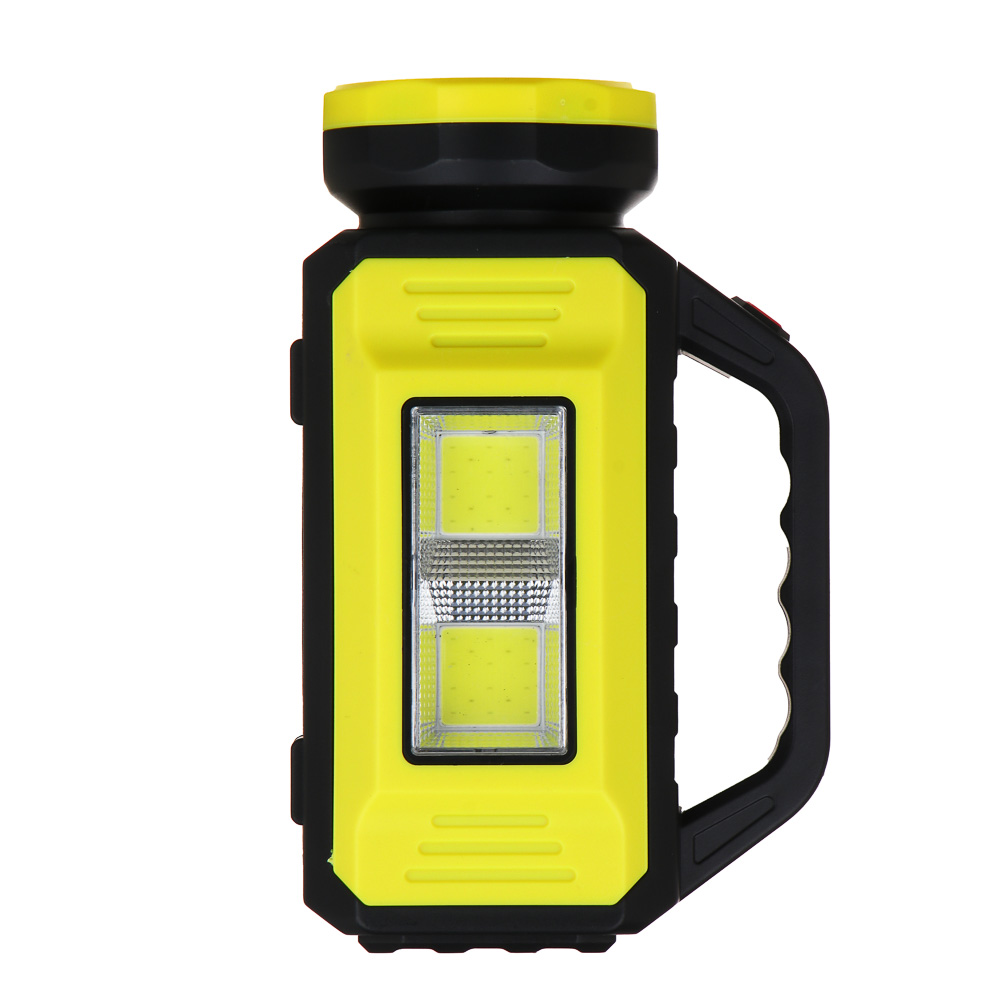 ЕРМАК Фонарь прожектор, солнечная батарея, 2COB+LED, 5 режимов, 2000мАч, 85х130х195 мм, красный свет, арт.№ 223-104