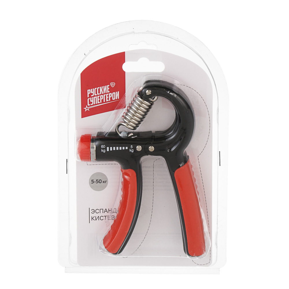 Эспандер кистевой тм BY Русские Супергерои, 5-60кг, 15х10х2см, металл, пластик, арт.№ 197-085