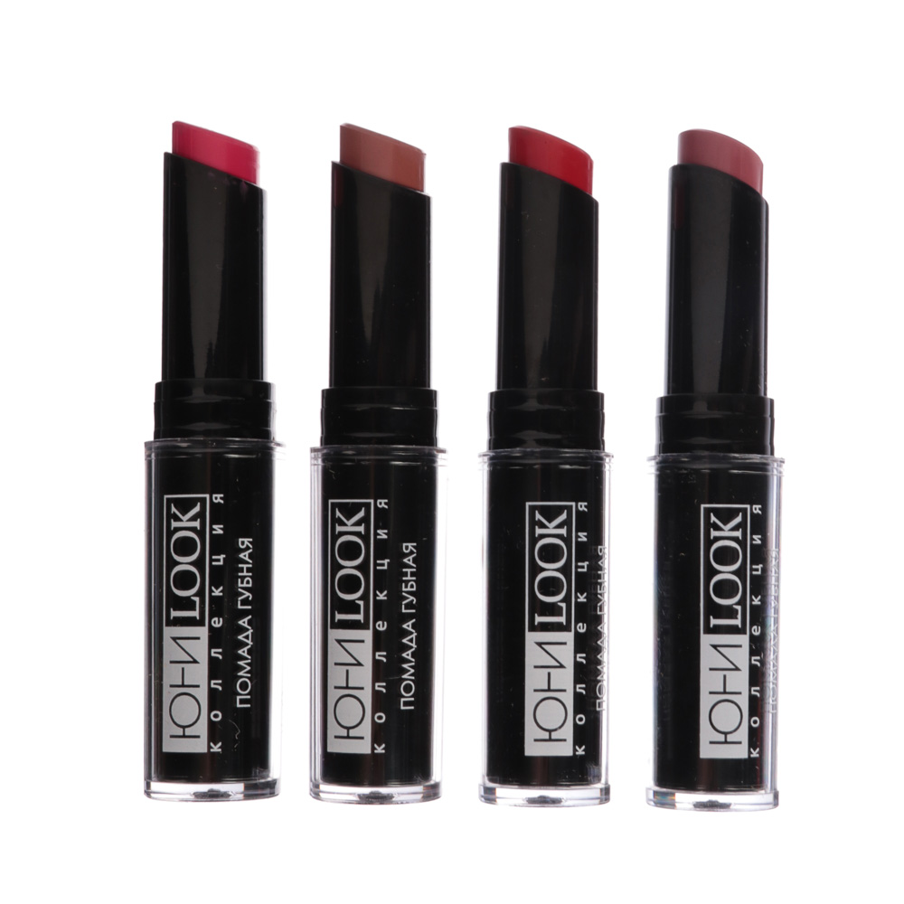 ЮНИLOOK Помада губная, 3,6 гр, 4 тона, ПГ-19, арт.№ 330-297