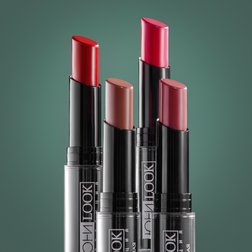 ЮНИLOOK Помада губная, 3,6 гр, 4 тона, ПГ-19, арт.№ 330-297