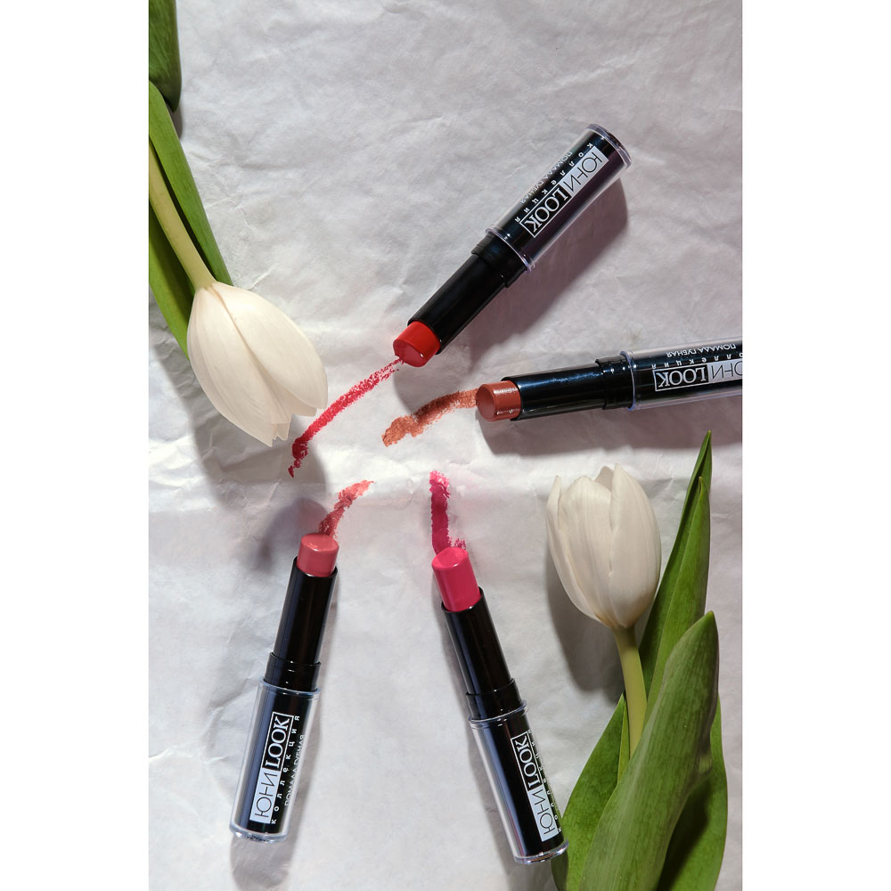 ЮНИLOOK Помада губная, 3,6 гр, 4 тона, ПГ-19, арт.№ 330-297