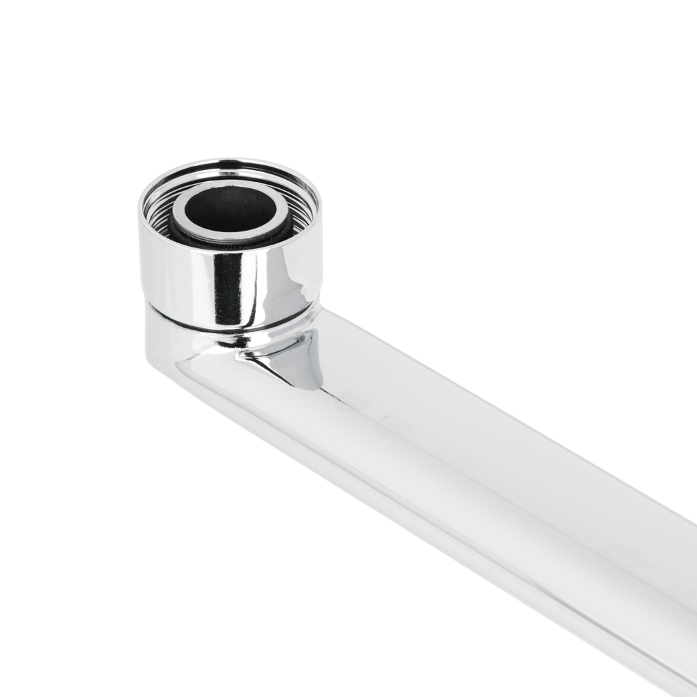 Излив смесителя для ванны, плоский прямой, 30см, нерж. сталь, арт.№ 565-007