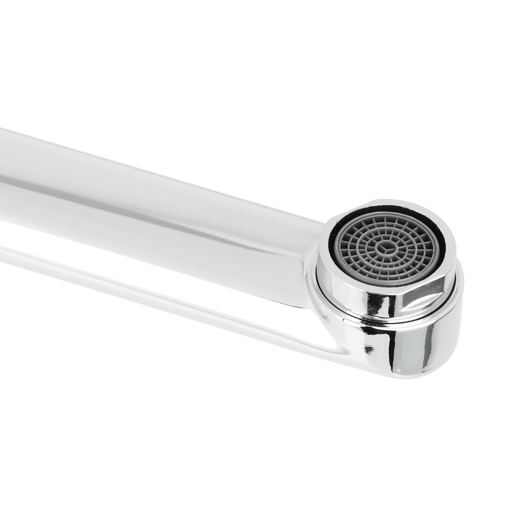 Излив смесителя для ванны, плоский прямой, 30см, нерж. сталь, арт.№ 565-007