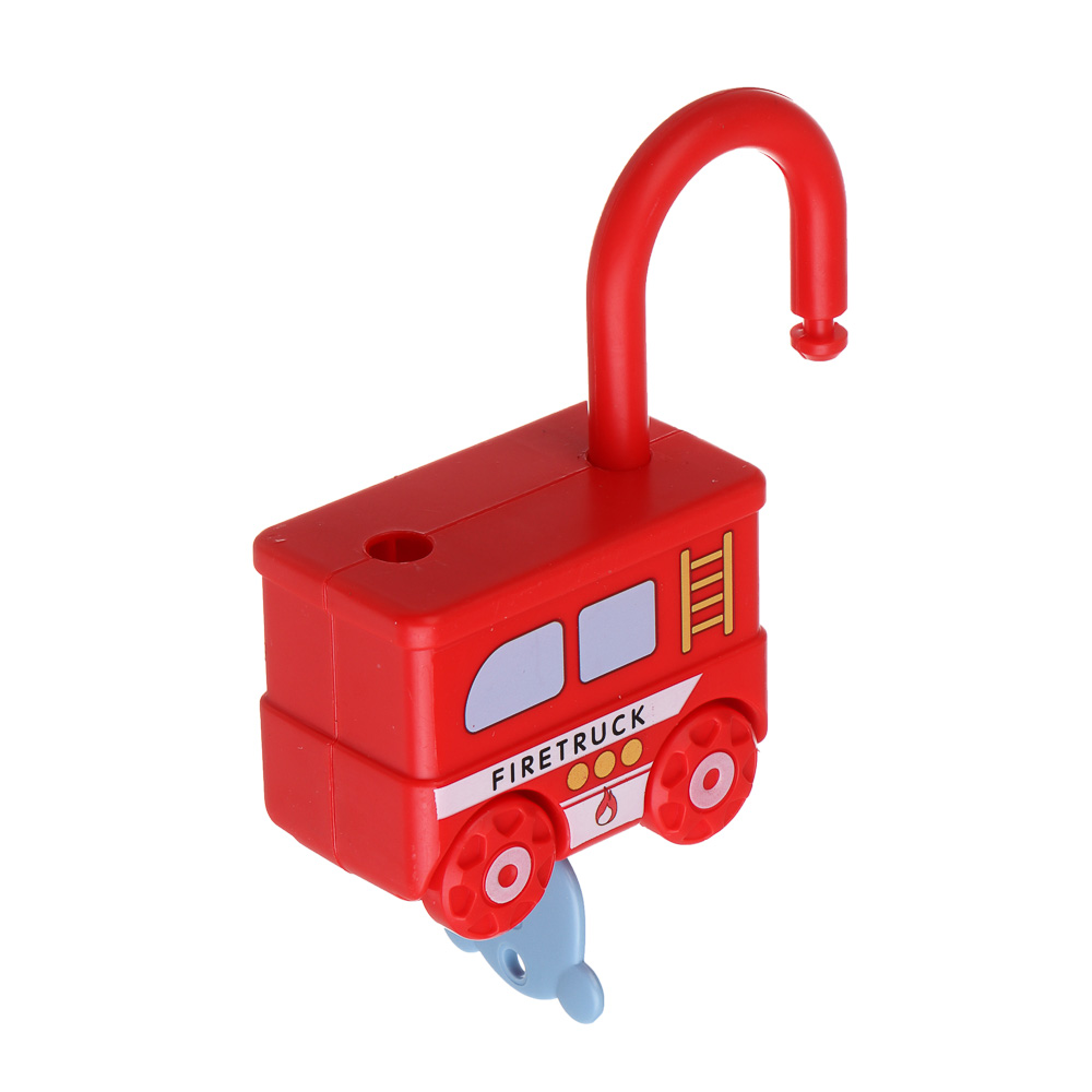 Развивающая игрушка сортер ИГРОЛЕНД "Машинка - замочек" с ключиком, PP, 9х7х3см, арт.№ 270-064