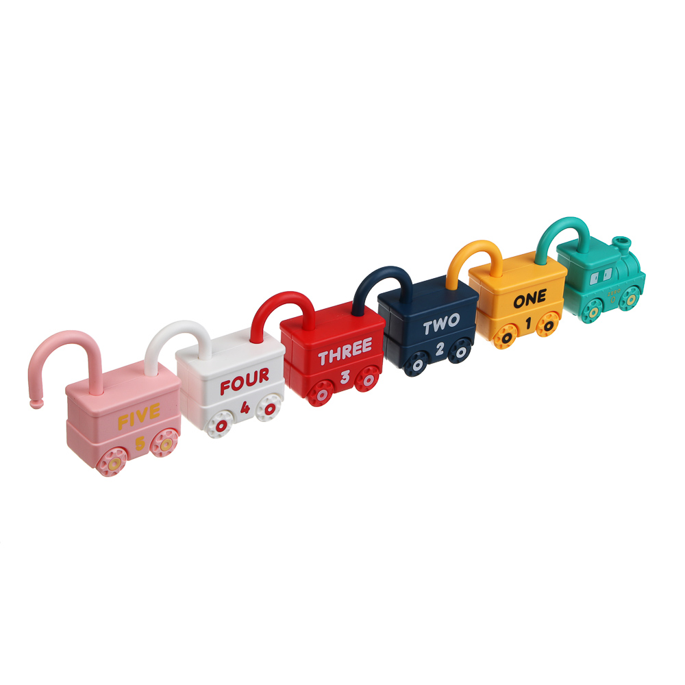 Развивающая игрушка сортер ИГРОЛЕНД "Машинка - замочек" с ключиком, PP, 9х7х3см, арт.№ 270-064