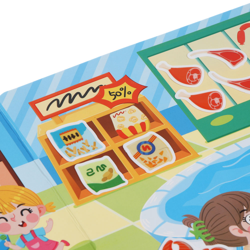 Набор многоразовых наклеек бумага, картон, 22,5х30х0,4см, 5 дизайнов, арт.№ 889-094