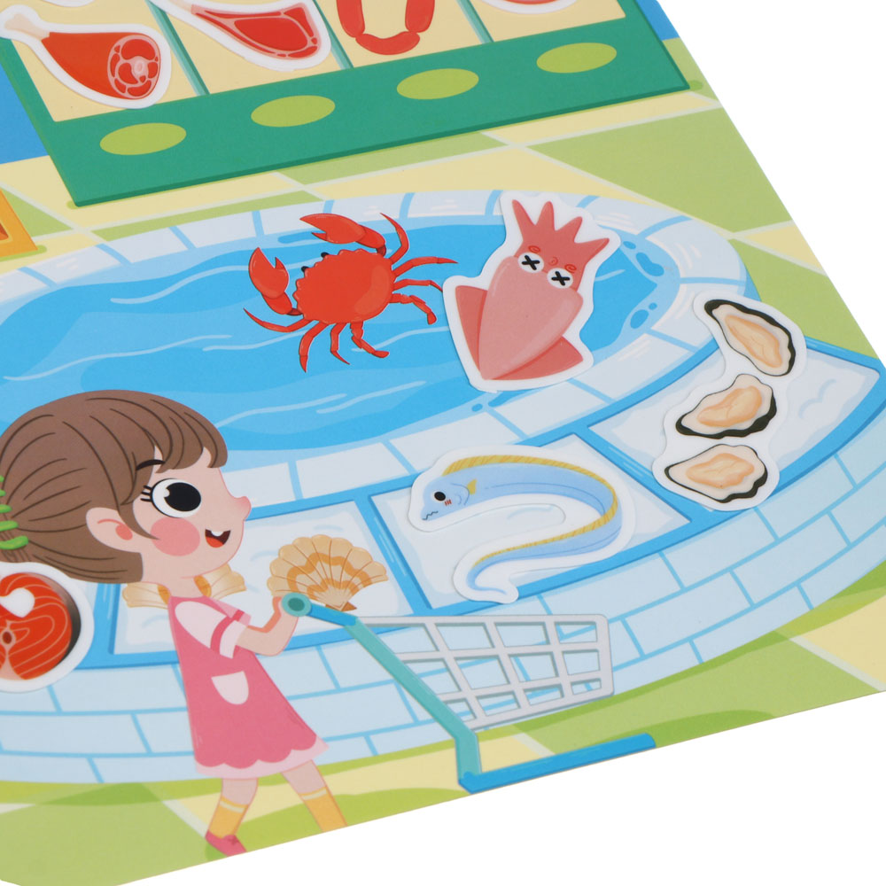 Набор многоразовых наклеек бумага, картон, 22,5х30х0,4см, 5 дизайнов, арт.№ 889-094