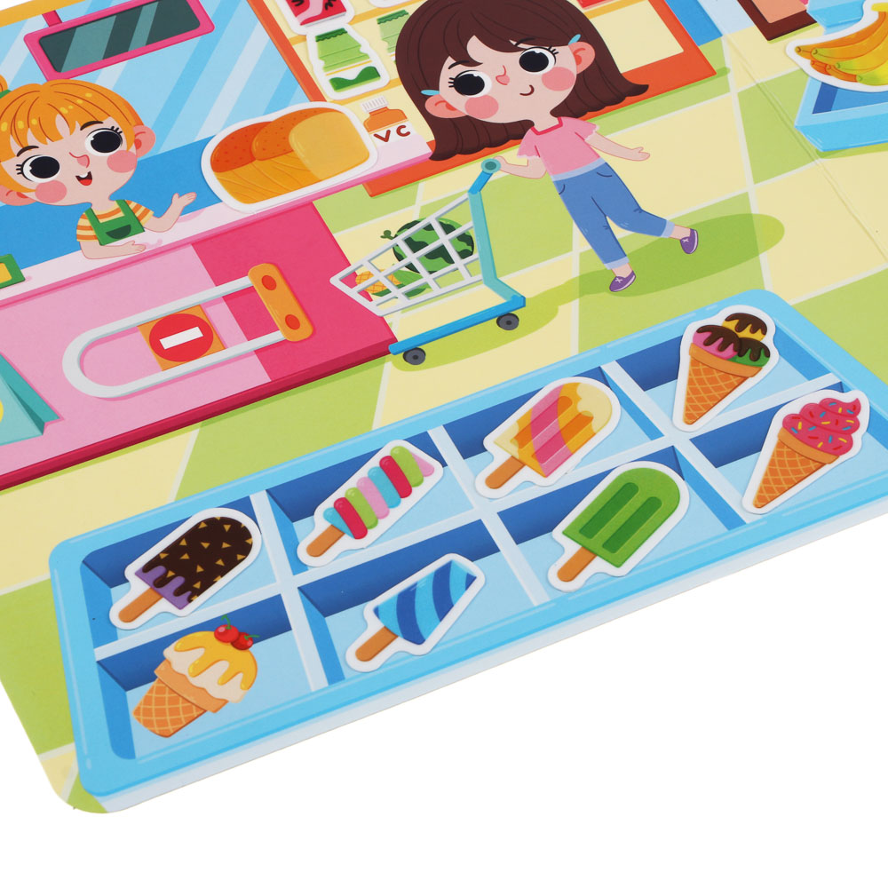 Набор многоразовых наклеек бумага, картон, 22,5х30х0,4см, 5 дизайнов, арт.№ 889-094