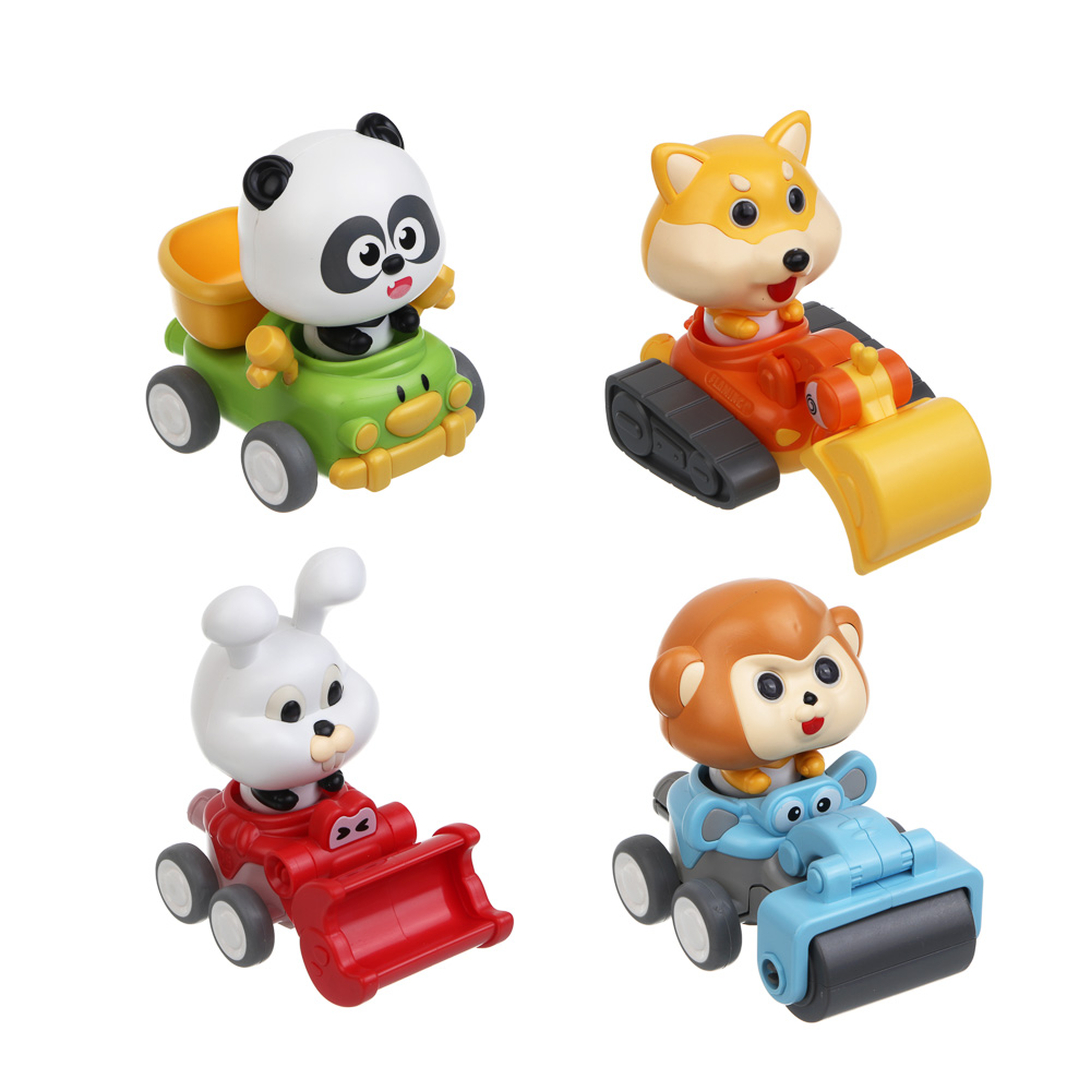 Игрушка для малышей в виде животных "Зверятки", ИГРОЛЕНД, ABS, арт.№ 295-303