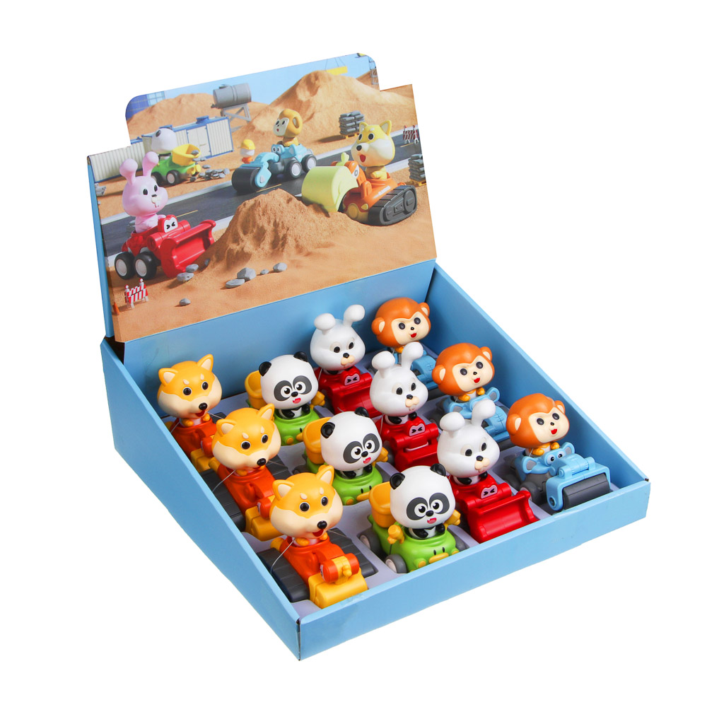 Игрушка для малышей в виде животных "Зверятки", ИГРОЛЕНД, ABS, арт.№ 295-303