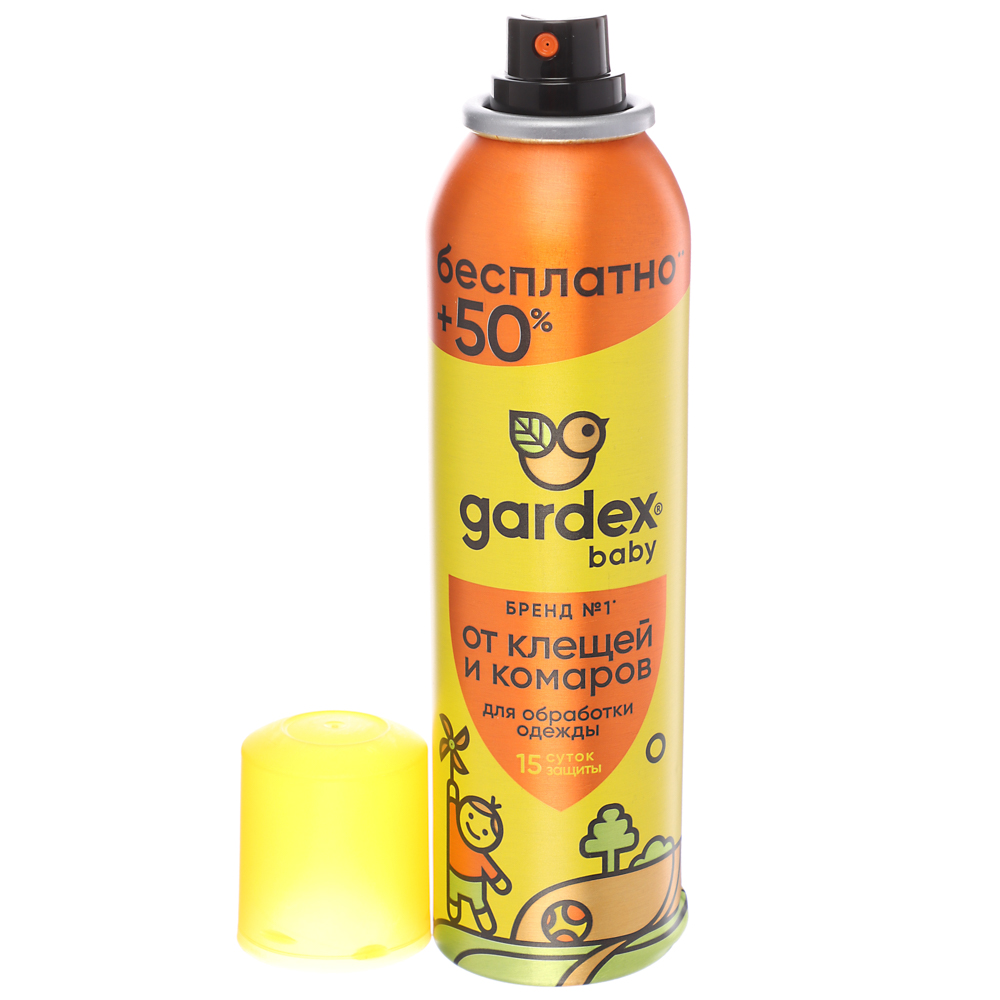Аэрозоль от клещей и комаров детский Gardex Baby, 150мл, арт.№ 961-030