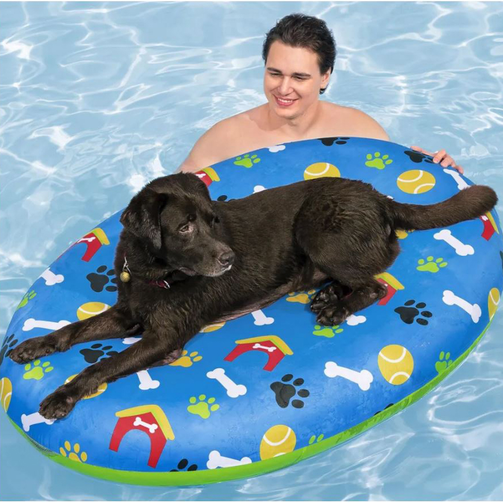 BESTWAY Плотик для бассейна для домашних животных FETCHIN' FUN, 156x112см, 43849, арт.№ 036-060