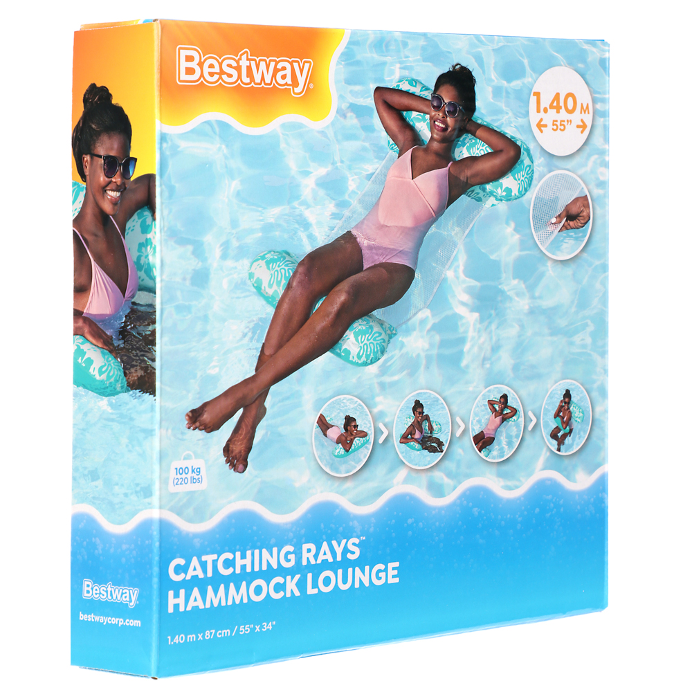 BESTWAY Шезлонг-гамак CATCHING RAYS, 140x87см, 43839, арт.№ 036-063
