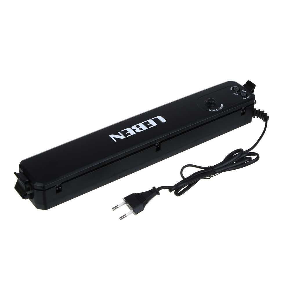 LEBEN Вакууматор бытовой, от сети, 100 Вт, 10 пакетов 20x25 см в комплекте, арт.№ 288-026