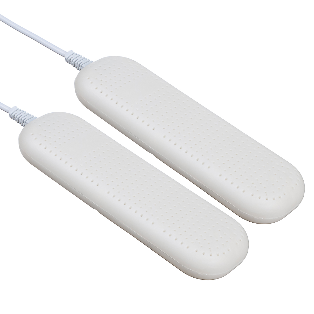 LEBEN Сушилка для обуви, 12 Вт, 55-60 гр., индикатор работы, белый, таймер, ультрафиолет, арт.№ 248-007