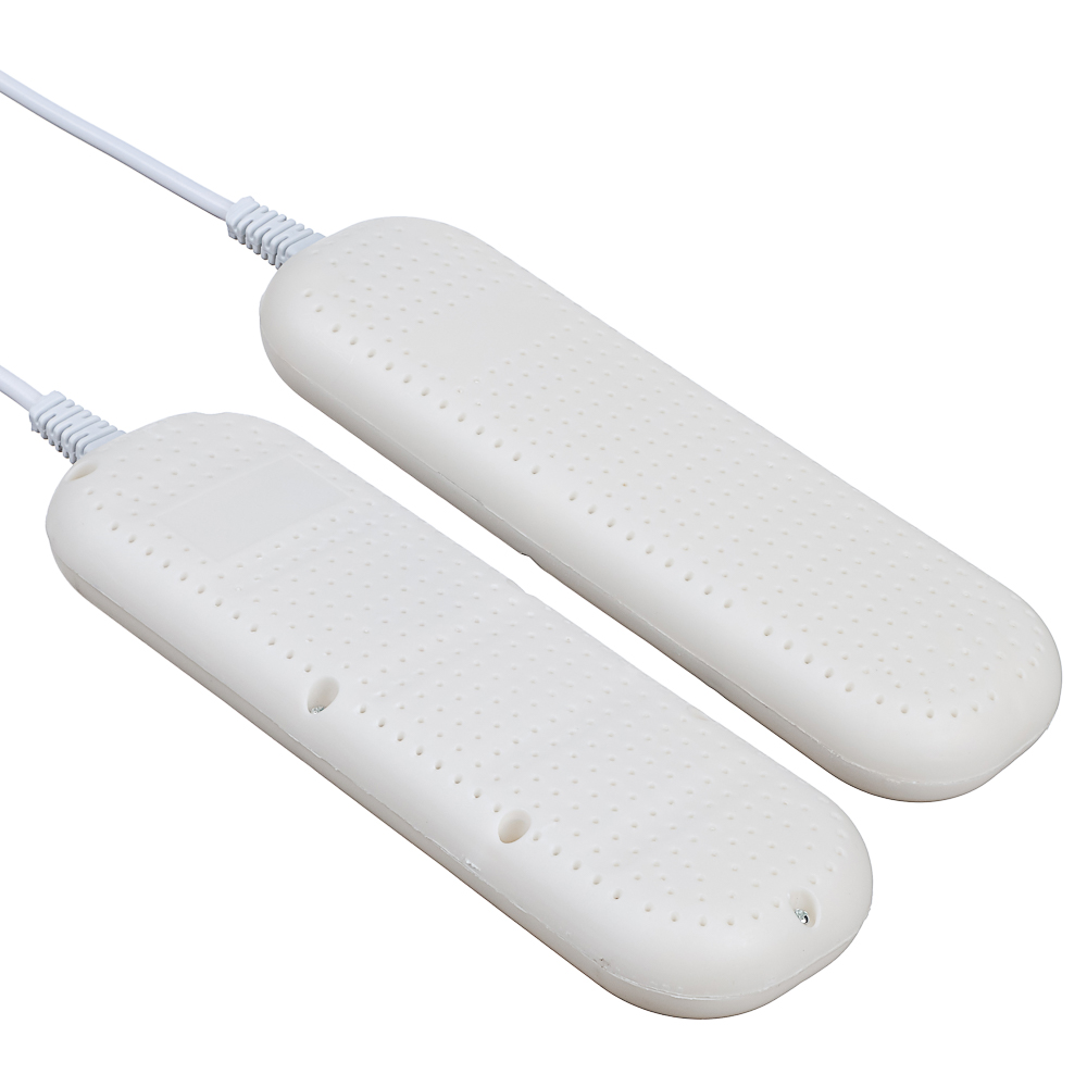 LEBEN Сушилка для обуви, 12 Вт, 55-60 гр., индикатор работы, белый, таймер, ультрафиолет, арт.№ 248-007