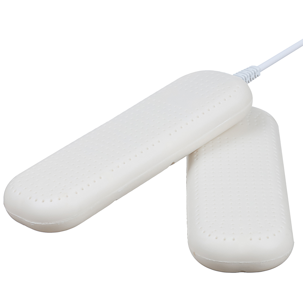 LEBEN Сушилка для обуви, 12 Вт, 55-60 гр., индикатор работы, белый, таймер, ультрафиолет, арт.№ 248-007