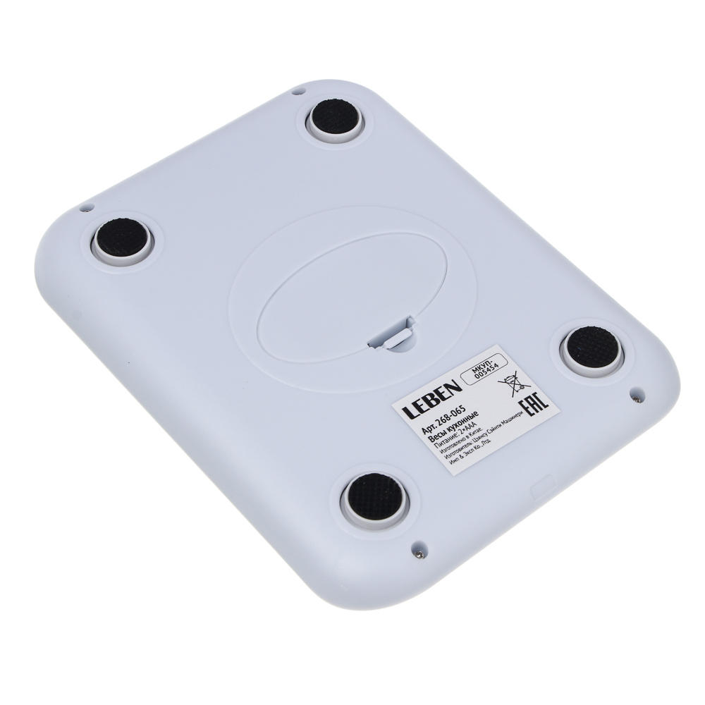 LEBEN Весы кухонные, от 2хААА не в комп, металл, до 5 кг, арт.№ 268-065