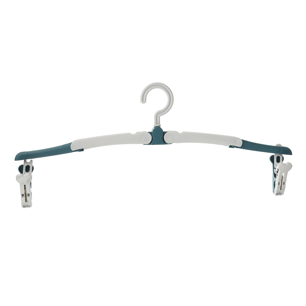 VETTA Вешалка дорожная складная с прищепками, полипропилен, 38,5х15,5см, 2 цвета, арт.№ 456-099