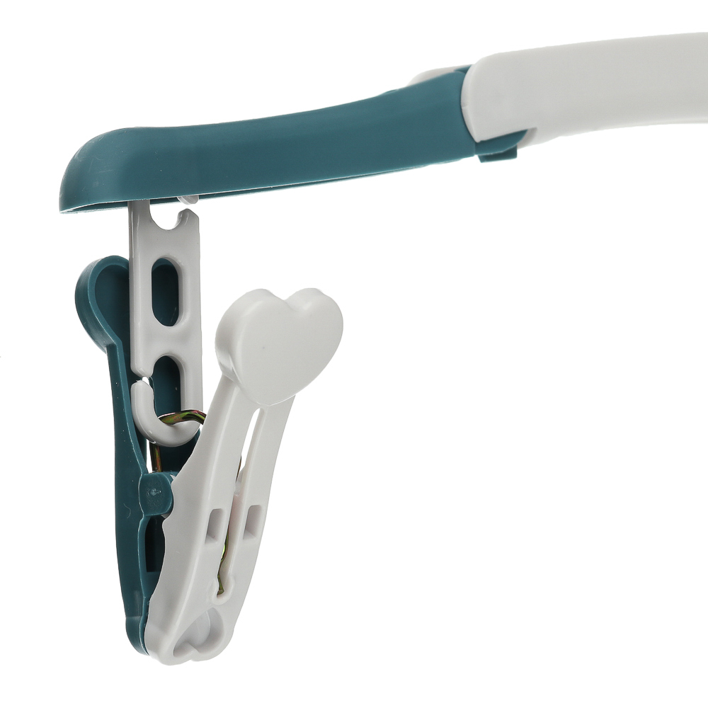 VETTA Вешалка дорожная складная с прищепками, полипропилен, 38,5х15,5см, 2 цвета, арт.№ 456-099