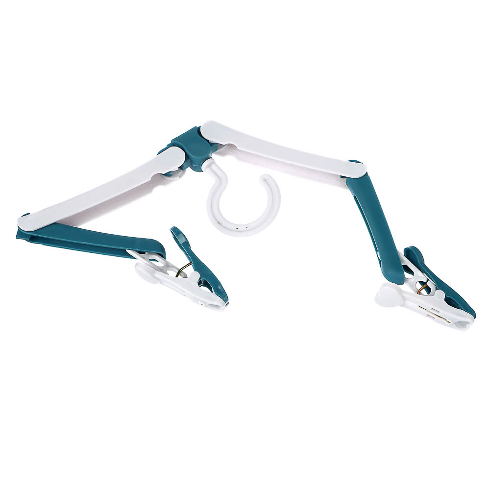 VETTA Вешалка дорожная складная с прищепками, полипропилен, 38,5х15,5см, 2 цвета, арт.№ 456-099