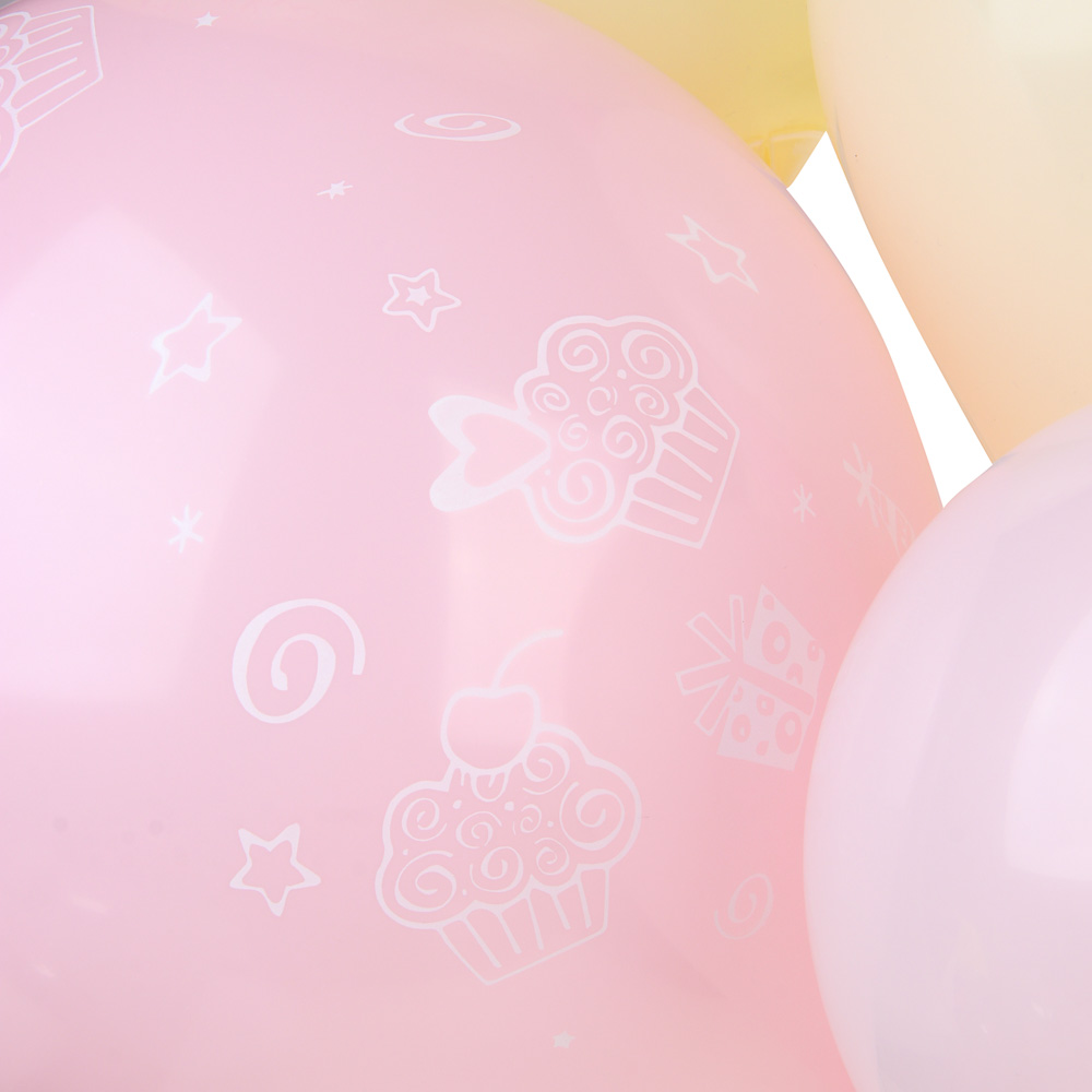 FNtastic Набор воздушных шаров 7 шт с подставкой, пластик, 3 цвета макарун, арт.№ 518-039