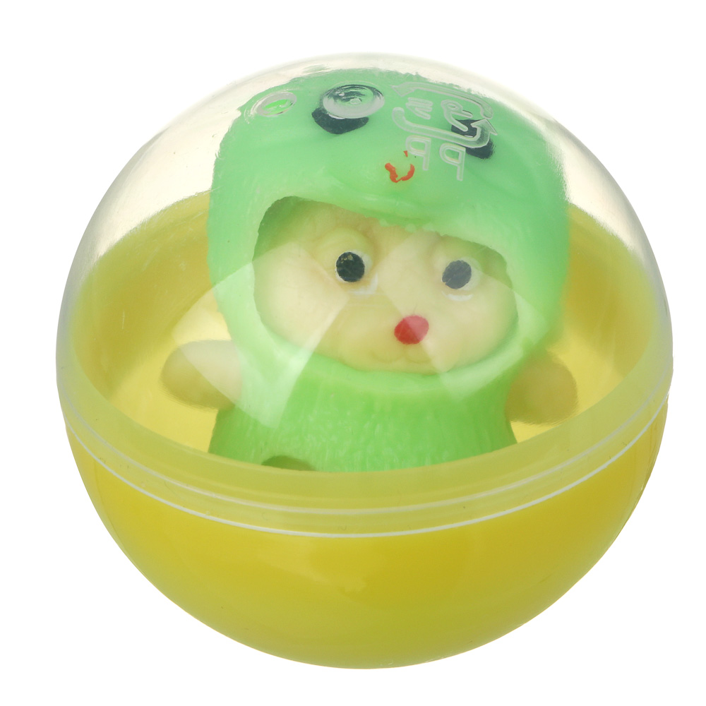 ИГРОЛЕНД Игрушка-сюрприз в шаре, d=5см, TPR, «Животные», микс, арт.№ 274-275