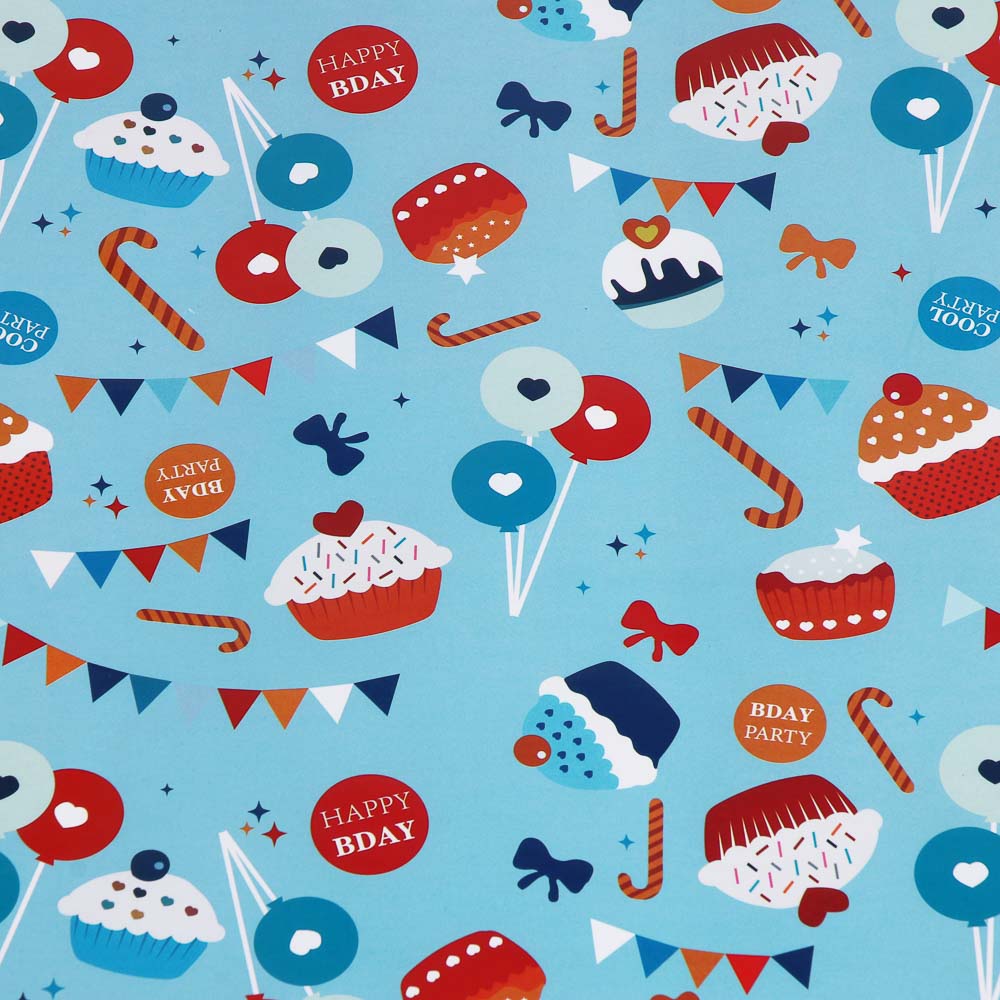 Бумага тм Fntastic подарочная, 70x100 см, 70 г односторонняя, 6 диз., арт.3, арт.№ 570-071