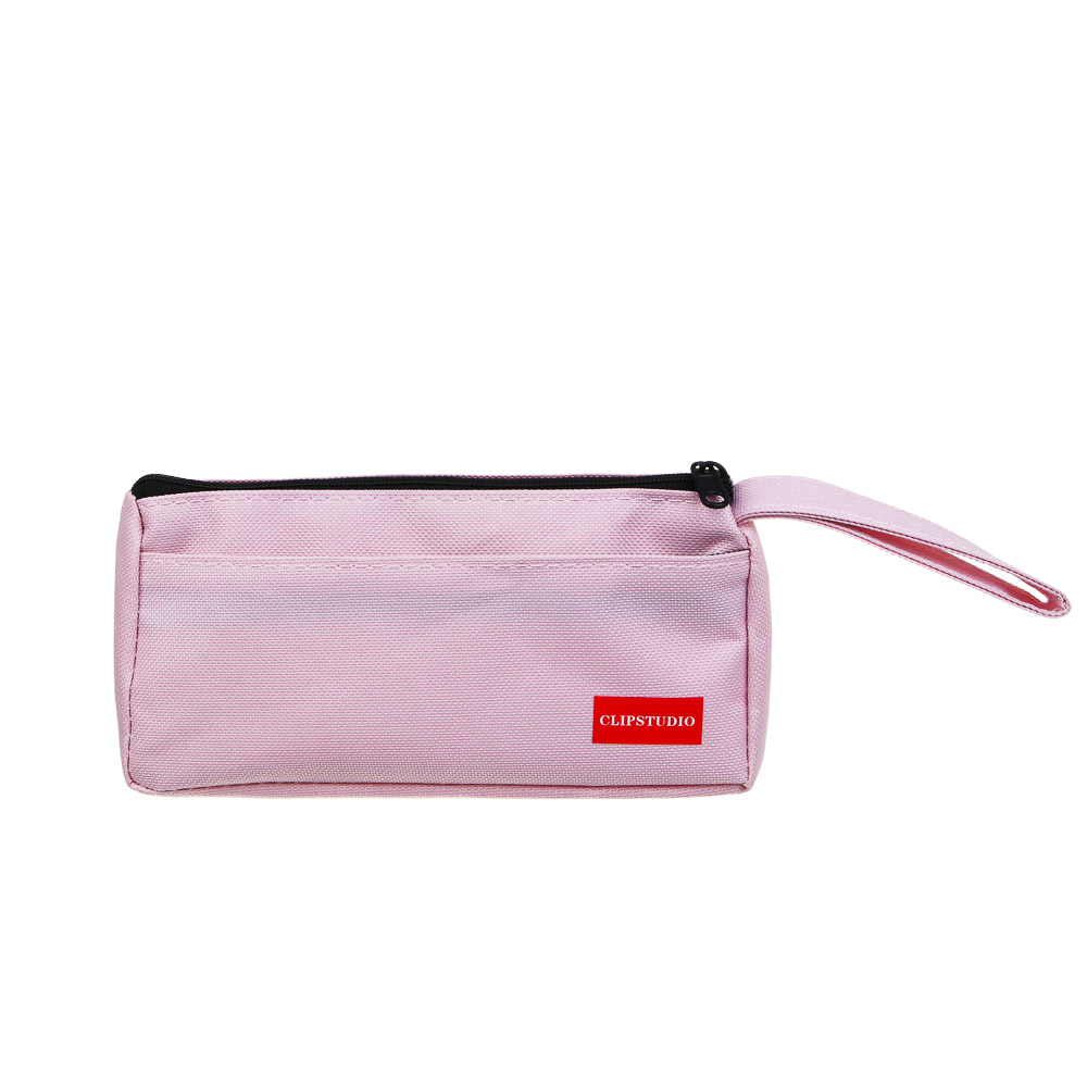 Пенал школьный треугольный на молнии 19х9,5х6 см ClipStudio, 2 отделения на молнии, оксфорд, 4 цвета, арт.№ 541-011