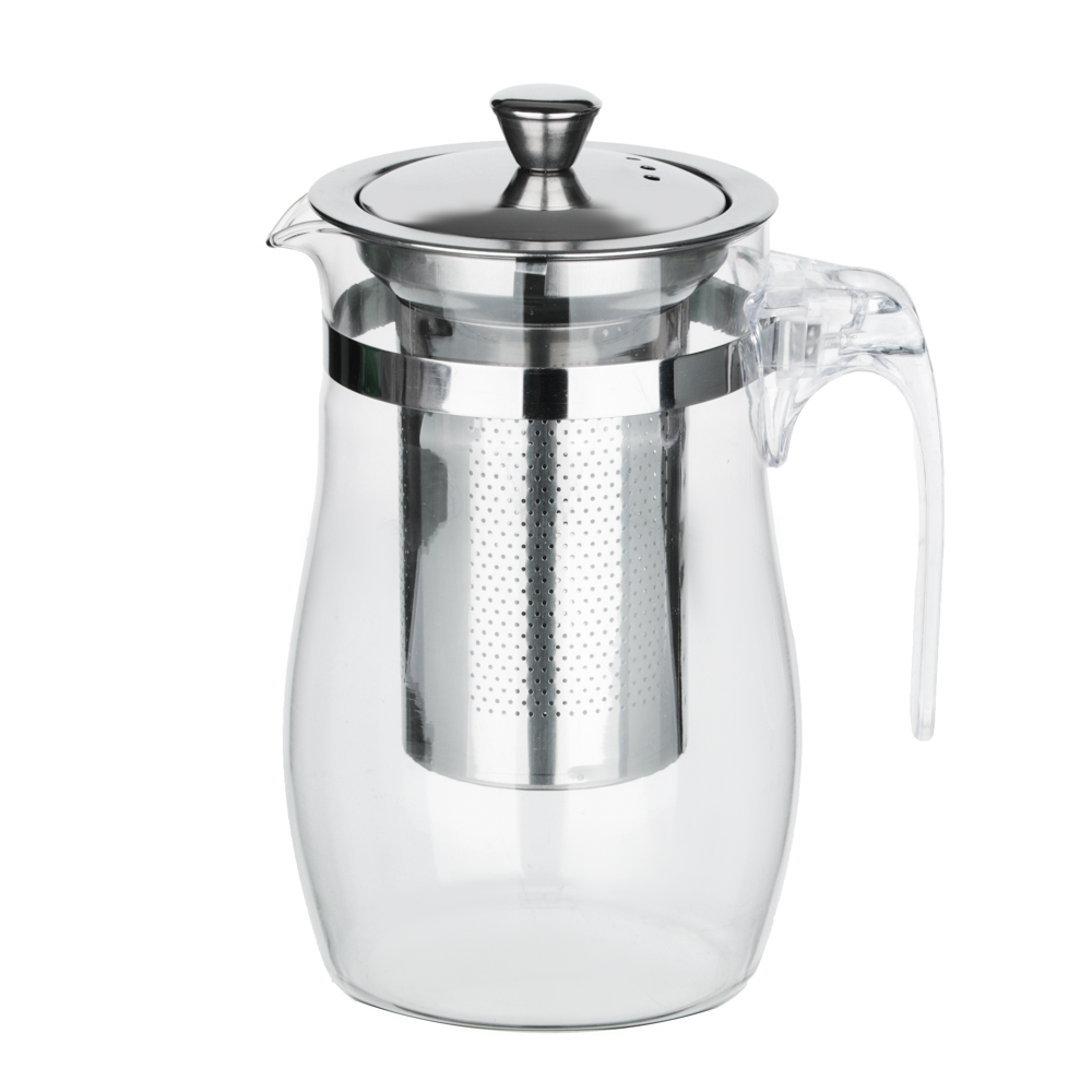 VETTA Чайник заварочный 700мл с ситечком, нерж.сталь, стекло, полистирол, арт.№ 850-196
