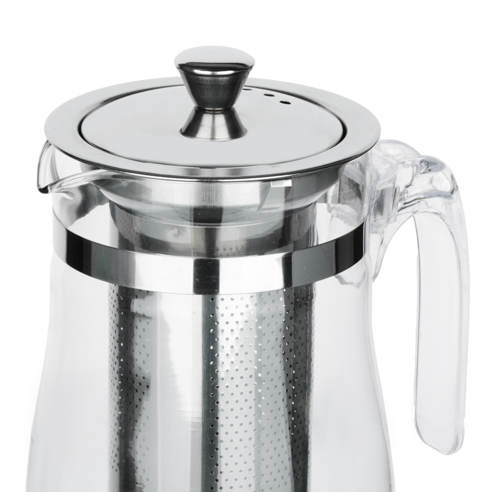 VETTA Чайник заварочный 700мл с ситечком, нерж.сталь, стекло, полистирол, арт.№ 850-196