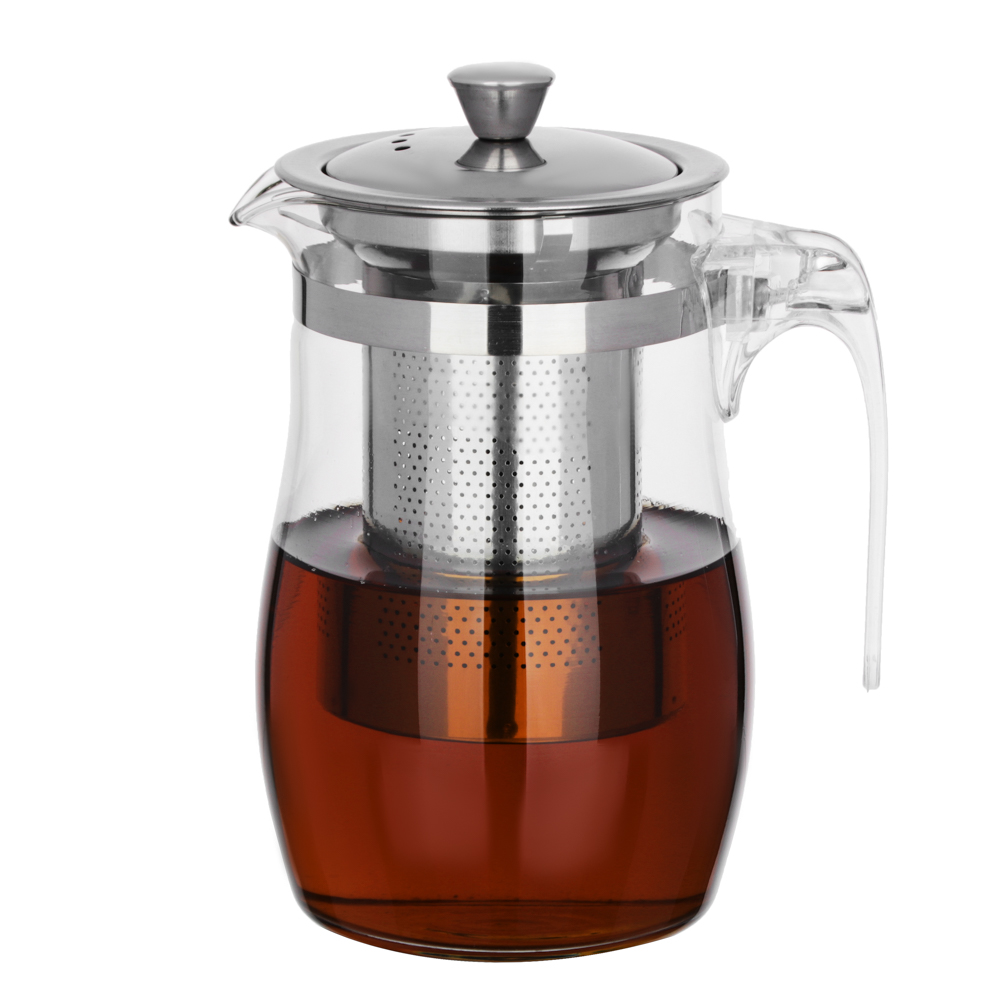VETTA Чайник заварочный 700мл с ситечком, нерж.сталь, стекло, полистирол, арт.№ 850-196
