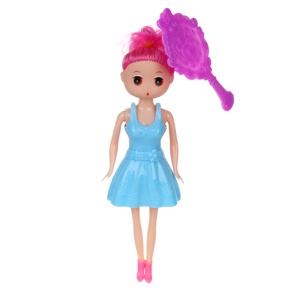 ИГРОЛЕНД Кукла с нарядами, PP, PVC, 13,5х3х24 см, 4 диз., арт.№ 267-993