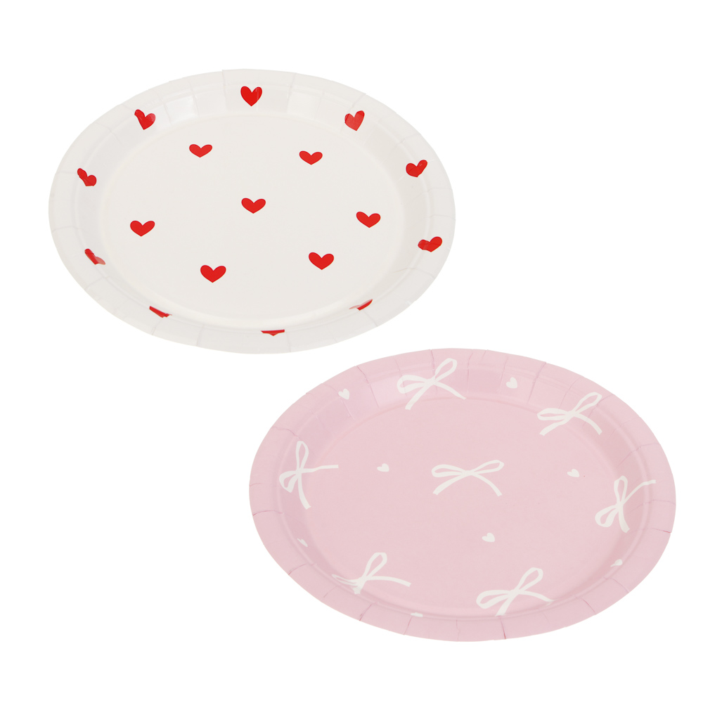 Набор тарелок бумажных тм Fntastic, 7", 10 шт, 2 дизайна, арт.№ 530-460