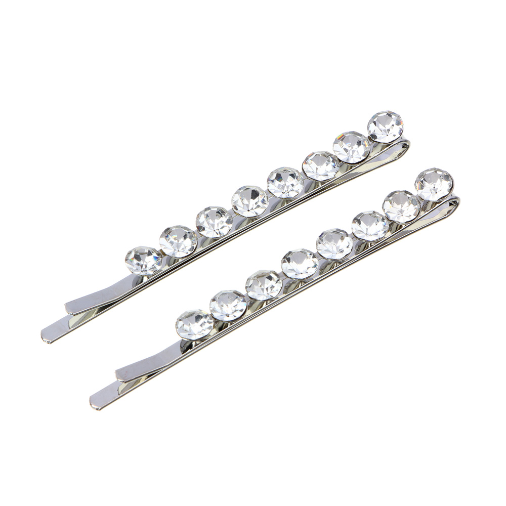 BERIOTTI Заколка-зажим 2шт, 7см, металл, пластик, 2 цвета, арт.№ 321-291