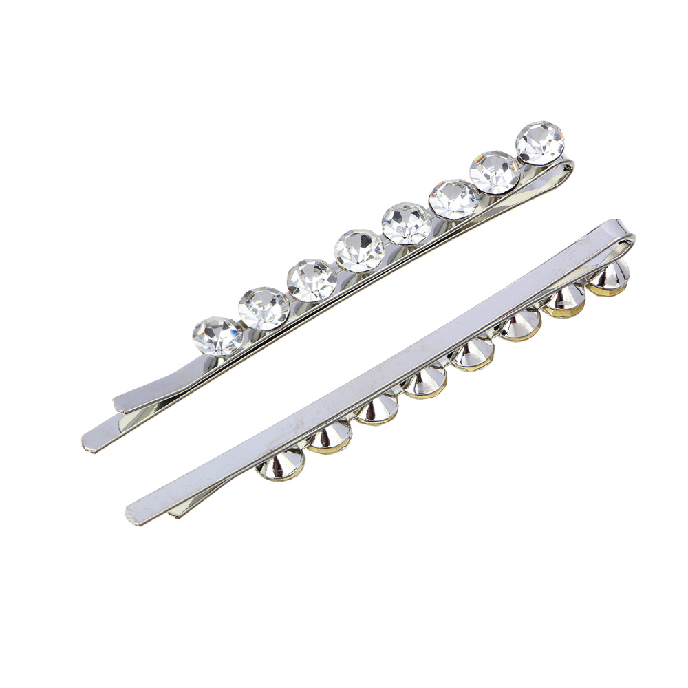 BERIOTTI Заколка-зажим 2шт, 7см, металл, пластик, 2 цвета, арт.№ 321-291