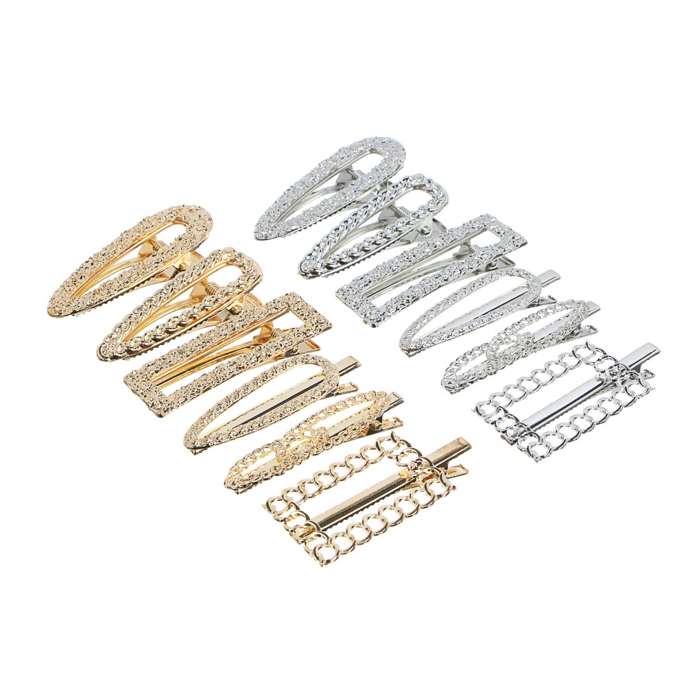 BERIOTTI Заколка-зажим, 5-7см, металл, пластик, 2-6 дизайнов, арт.№ 321-292