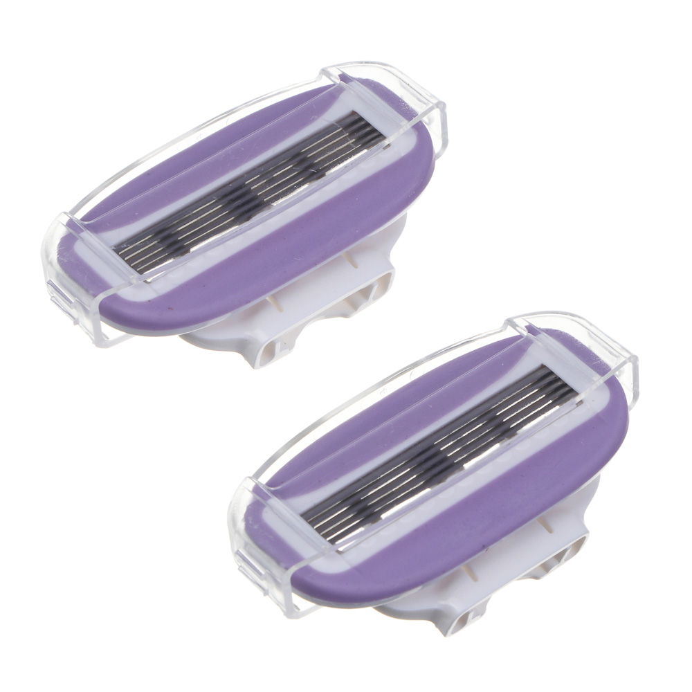PROWAY Кассеты сменные для бритвенного станка (5 лезвий), жен, 2 шт, пластик, арт.№ 946-005
