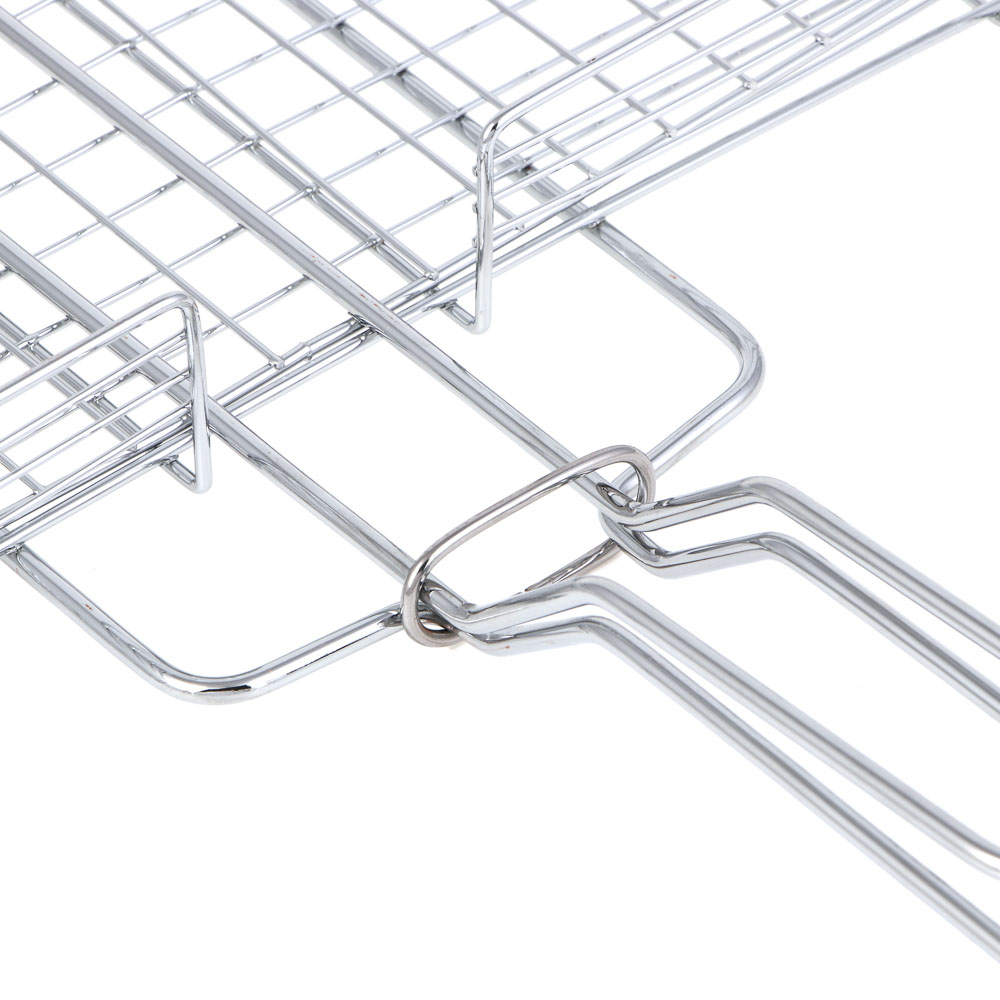 Решетка-гриль хром. тм GRILLBOOM, 56х(23х30х4) см, веер 20х30 см, арт.№ 104-005