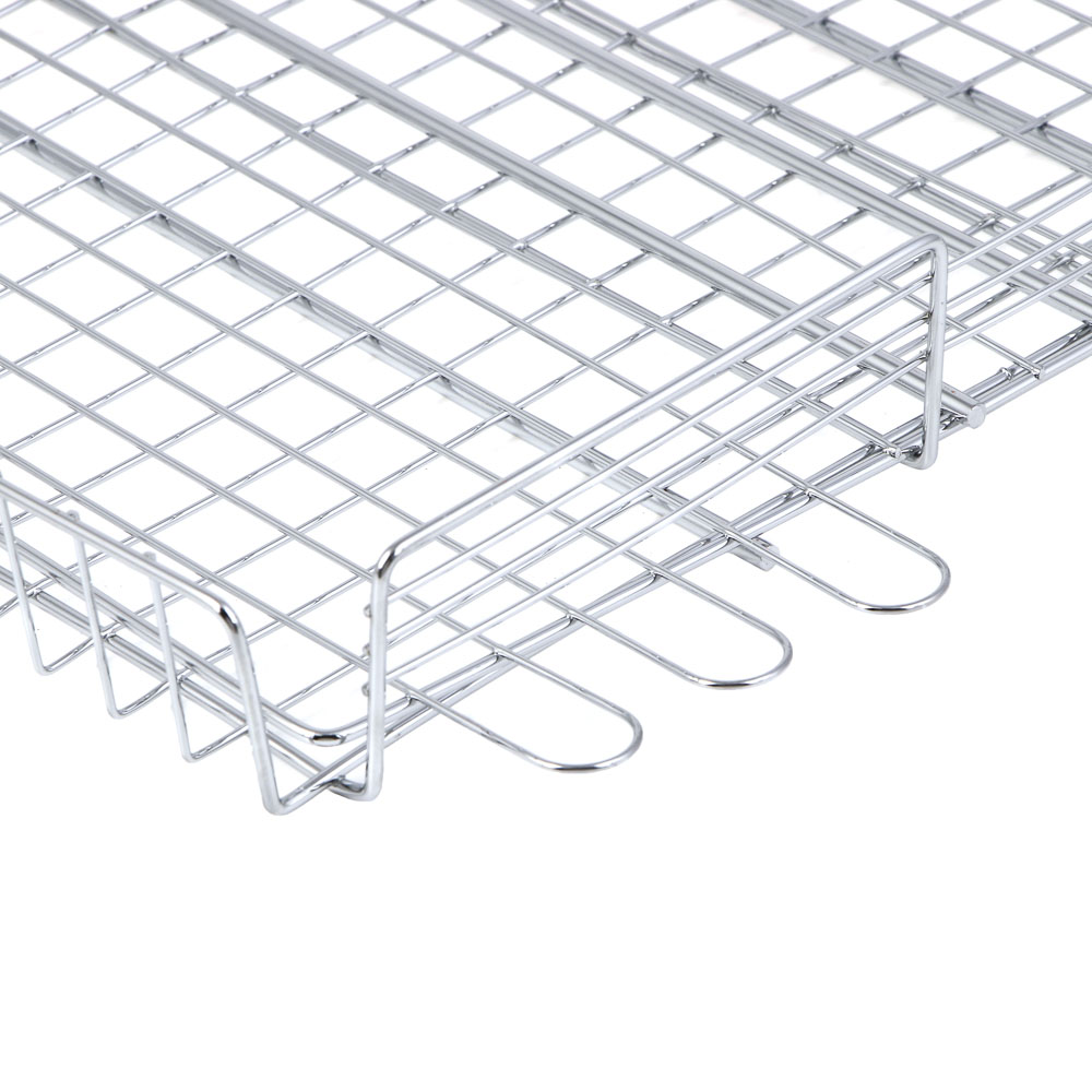 Решетка-гриль хром. тм GRILLBOOM, 56х(23х30х4) см, веер 20х30 см, арт.№ 104-005