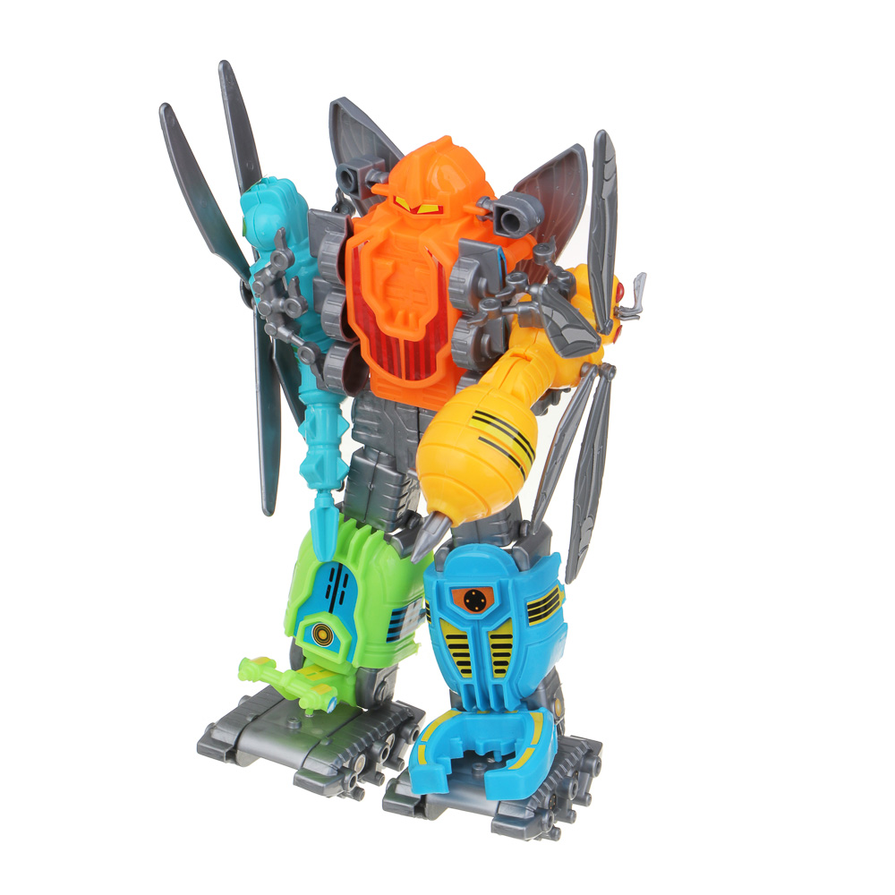 ИГРОЛЕНД Конструктор 2в1 Робот-насекомое, РР, 10х8 см, 3 дизайна, арт.№ 859-093