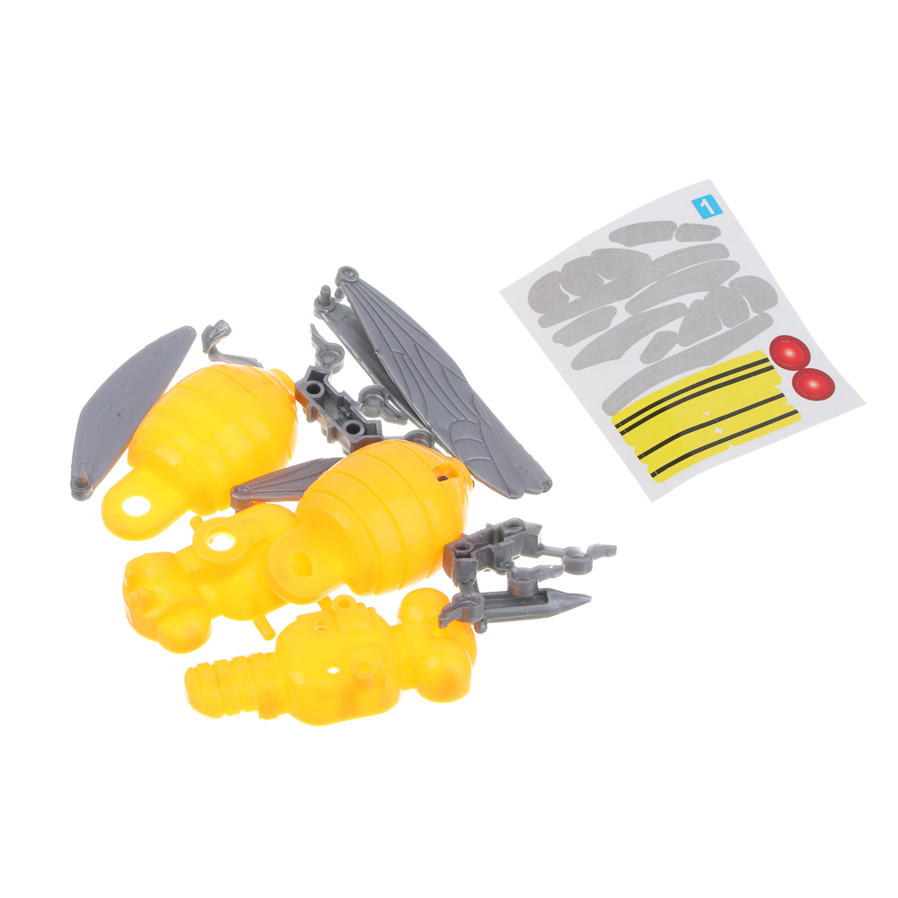 ИГРОЛЕНД Конструктор 2в1 Робот-насекомое, РР, 10х8 см, 3 дизайна, арт.№ 859-093