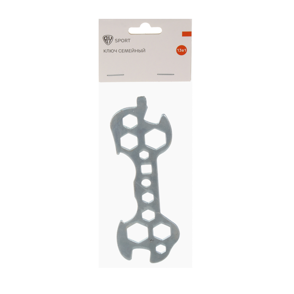 Ключ семейный 13в1, тм BY SPORT, сталь, арт.№ 195-128