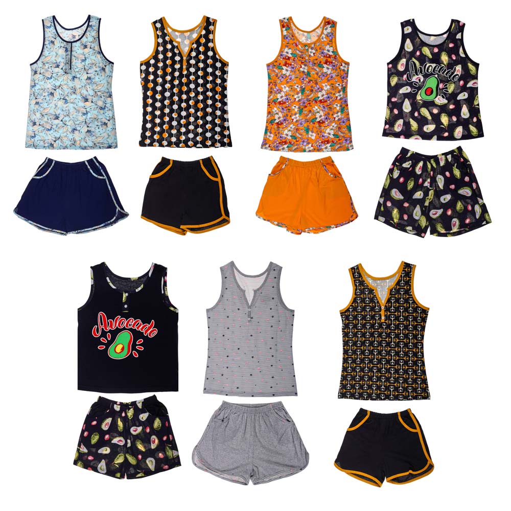 Комплект женский (майка-шорты), р.44-54, 100% хлопок, арт. 76007, ТМ Ромашка, арт.№ 354-211