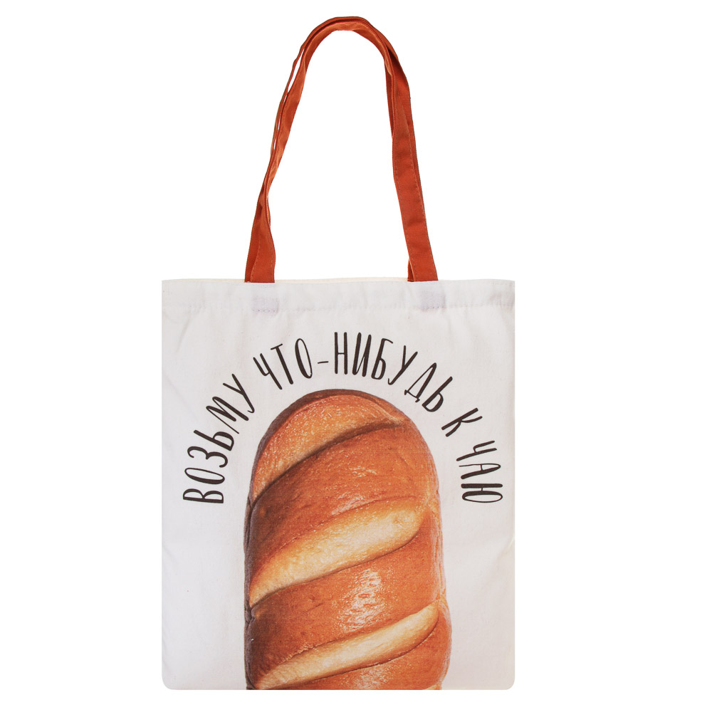 Сумка-шоппер, 38x42см, "Приколы", внутренний карман, длинные ручки 58 см, полиэстер под ткань, 4диз., арт.№ 090-001