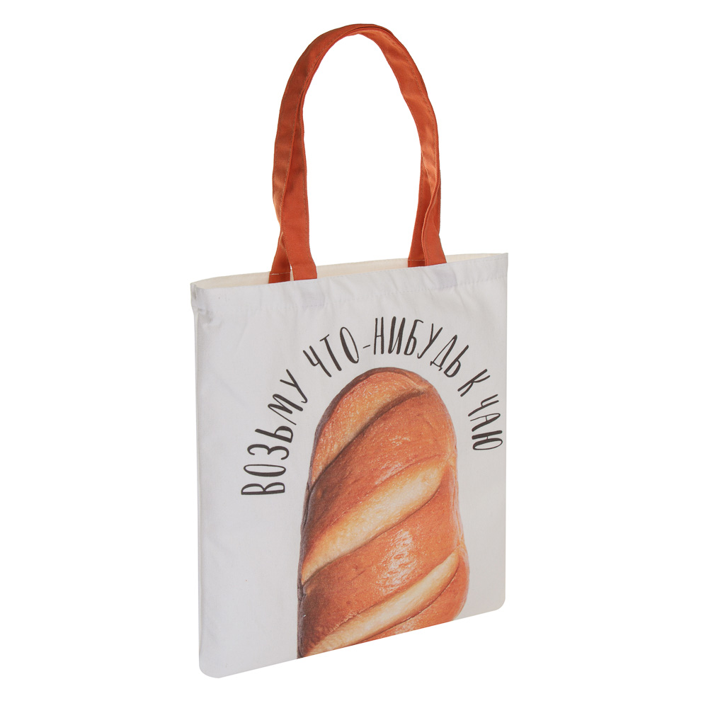 Сумка-шоппер, 38x42см, "Приколы", внутренний карман, длинные ручки 58 см, полиэстер под ткань, 4диз., арт.№ 090-001