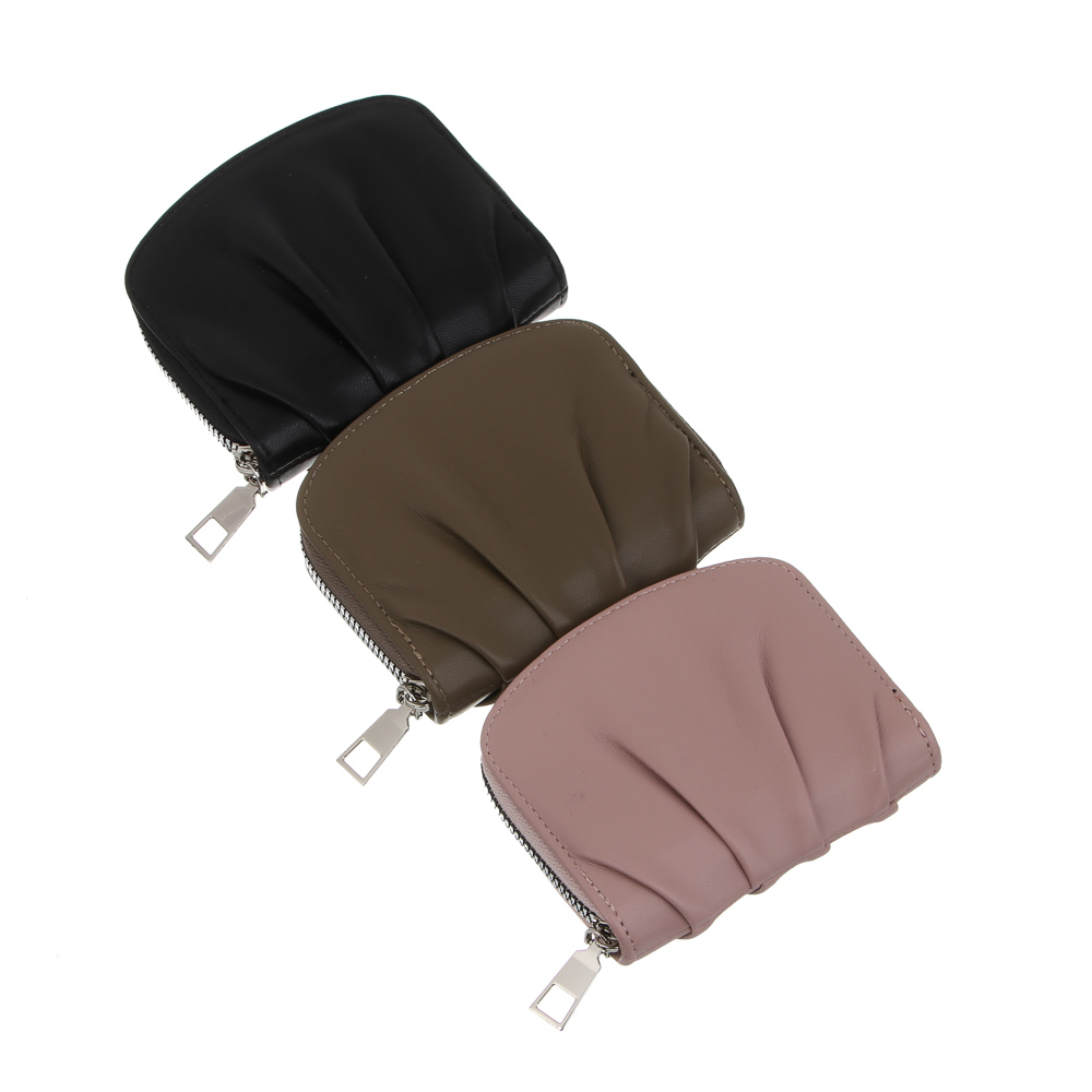 Кошелек для карт и купюр на молнии тм ЮL Miracle, ПУ, металл, 10,5х8,5х2см, 3 цвета, С508-1, арт.№ 303-071