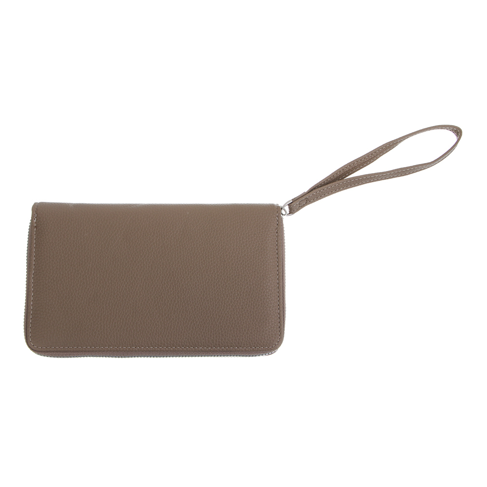 Портмоне-органайзер 20 отделений на молнии тм ЮL Diplomat, ПУ, металл,  19х11х2,5см, 3 цвета, арт.№ 303-074