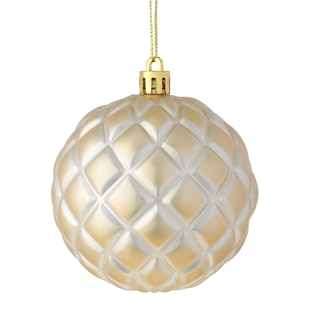 СНОУ БУМ Набор шаров 8 см, 4 шт, шампань, зеленый 26-159, арт.№ 373-584