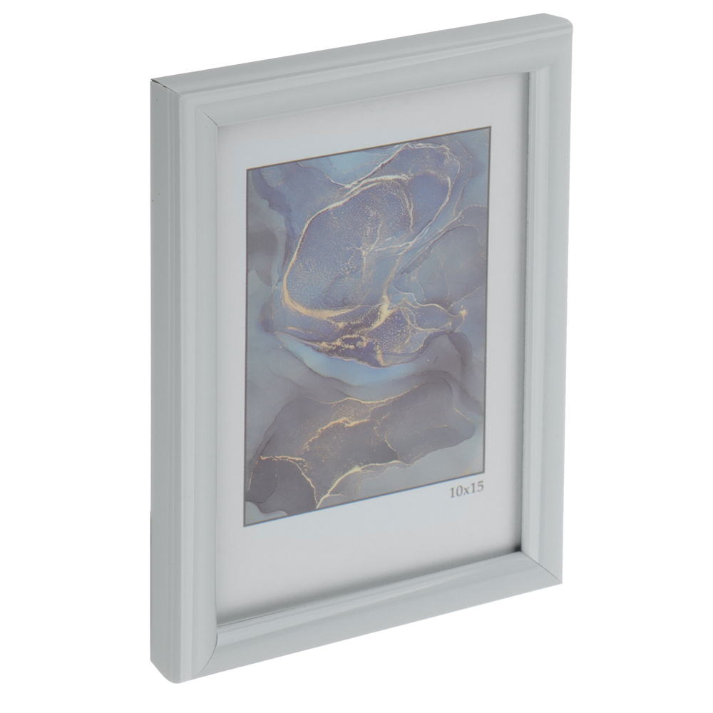 Фоторамка, 10x15 см, пластик, Радуга белый, арт.№ 520-714